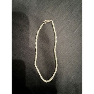 Elegant Pearl Necklace Delicate Faux Pearl Clasp Choker‎ Style 16"
